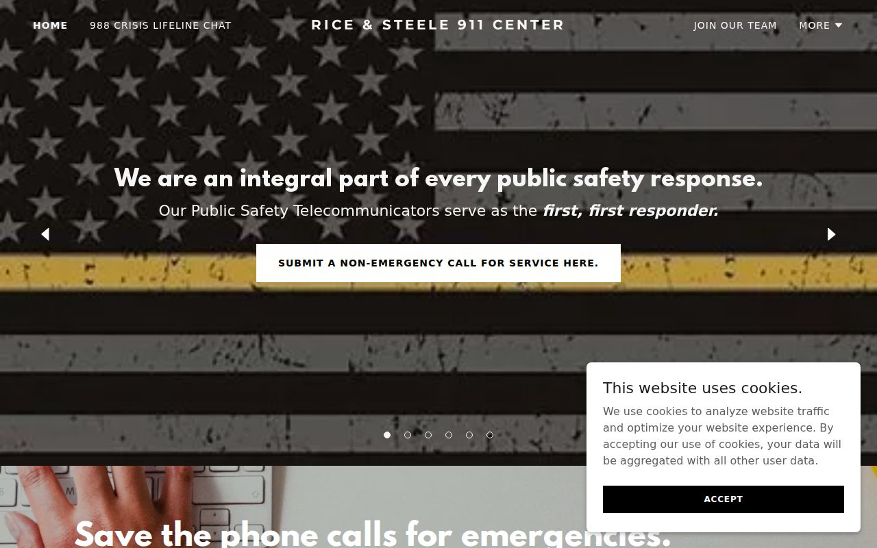 Rice and Steele dispatch page listing city police and sheriff contacts in Steele County